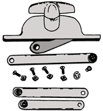 REVERSIBLE JALOUSIE OPERATOR